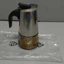 kkhouse Stainless Steel Coffee Pot Mocha Espresso Latte Percolator Stove Coffee Maker Pot Percolator Drink Tool Cafetiere Latte Stovetop (100ml)