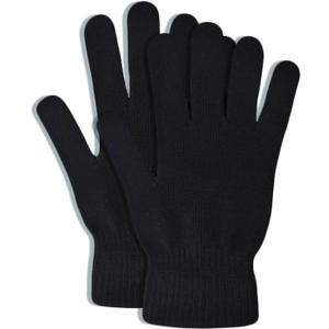 5 Colors Winter Magic Gloves Unisex Adults Fits Most Men Women Teens Warm Gloves (Medium, Black)