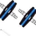 Chooee Bike V-Brake Pads, Bicycle Brake Pad Set, 2 Pairs Universal Brake Shoes (70mm/Blue Black)