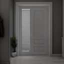 DEZ FURNISHINGS Cordless 1.5" Blackout Sidelight Cellular Shade, 10.5" W x 72" H, White