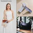 2 x BAODINI Comapct Travle Small Mini Sun Blocking Umbrella with Case Lightweight with Aluminum Frame Pocket Size UV Protection Purse Umbrella for Women, Men & Kids