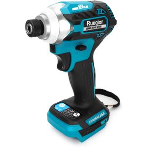 Cordless Impact Driver 1/4 inch Compatible with Makita 18v Battery, Brushless Driver 220Ft-lbs(300N.m), 3-Speed Lightweight Power Impact Drivers with LED Light(Tool Only)