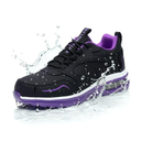 LANSNBO Waterproof Steel Toe Shoes For Women Non Slip Puncture Proof Safety Work Sneakers Comfortable Lightweight Fashion Footwear For Industrial Construction And Food Service, Size 11