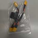 Short XT60 Parallel Battery Connector Cable,14AWG 1 Female to 2 Male Y Splitter Adapter Cable,10cm/3.93inch for RC Multicopter Quadcopter