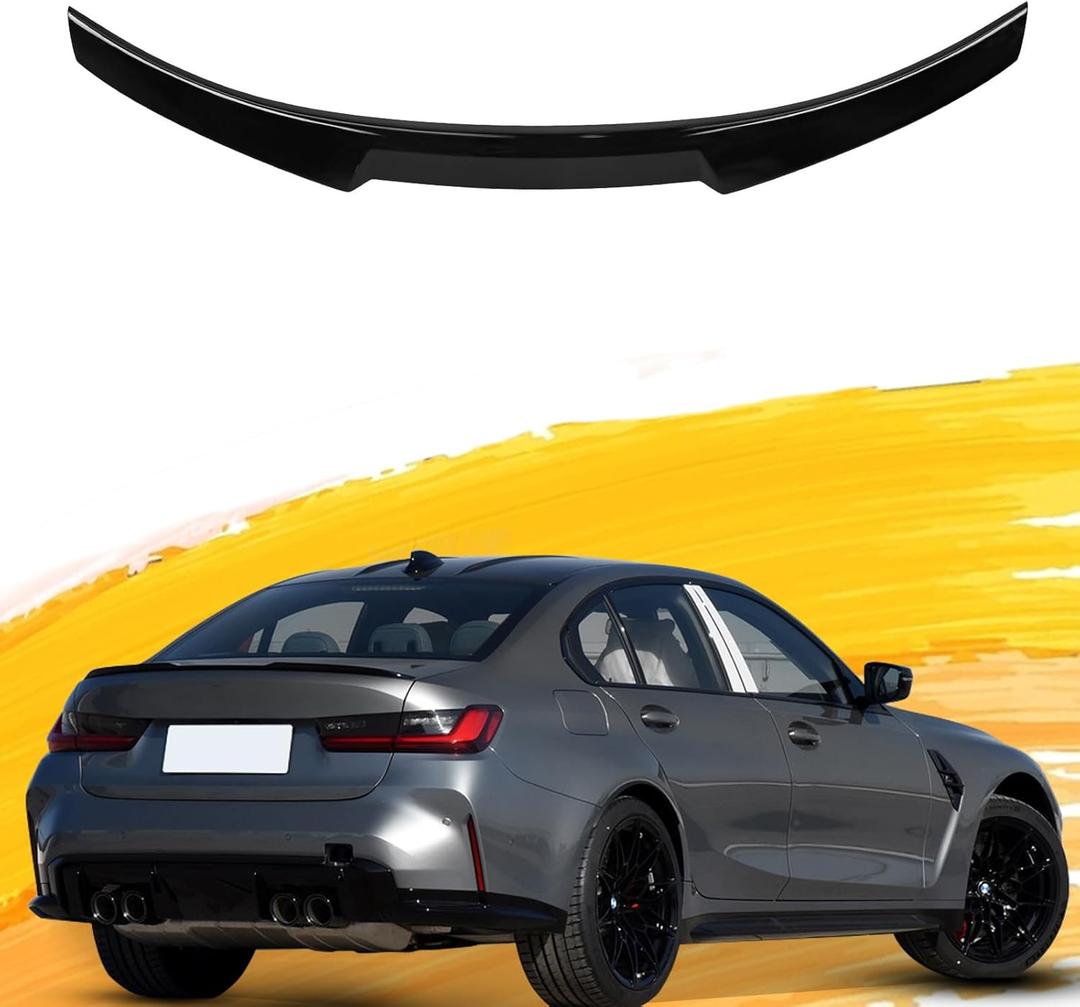 Rear Trunk Spoiler Compatible with 2019-2022 BMW G20 3-Series 320i 330i 330e M340i 318d 320d 330d M3 Sedan Tail Wing Spoiler Rear Trunk Lip Plastic