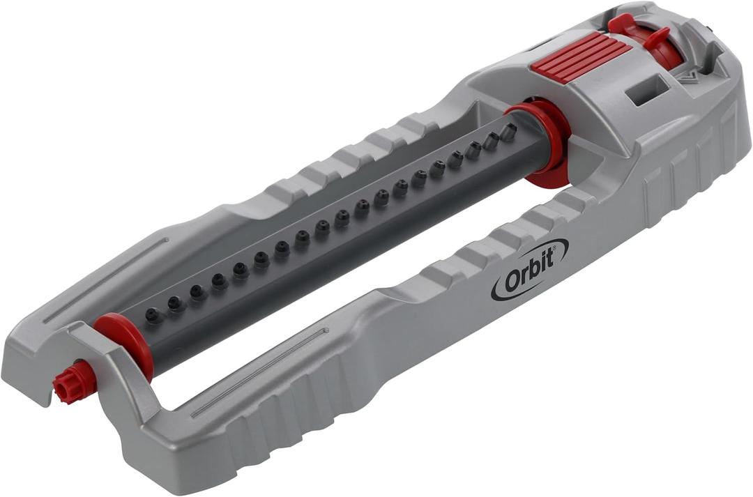 Orbit 56281 Oscillating Water Sprinkler for Lawn and Garden with Metal Base and Custom Pattern Dial (Waters up to 4,000 Square Feet)