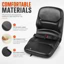 NLQR Universal High Back Seat with Slide Rails Compatible with Case Backhoe 580C 580D 580E 580K 580L 580M 580N 590, Forklift Skid Steer Loader Mower