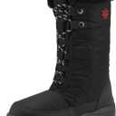 DREAM PAIRS Women's Warm Faux Fur Lined Mid-Calf Winter Snow Boots (7, Goose/Black)