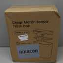 Cesun Motion Sensor Trash Can, 5 Gallon Automatic Bathroom Garbage Can with Lid, Touchless Smart Plastic Slim Wastebasket for Bathroom, Office, rv, Bedroom, Living Room, White