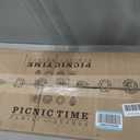 PICNIC TIME Monogram - B - Personalized Artisan 24" Acacia Charcuterie Board with Raw Wood Edge, Cheese Board, Serving Platter, (Acacia Wood)