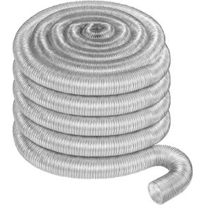 Therwen 4 x 40' Flexible PVC Dust Collection Hose, Heavy Duty Dust Debris, Fume Collection Puncture Resistant Clear Vacuum Hose