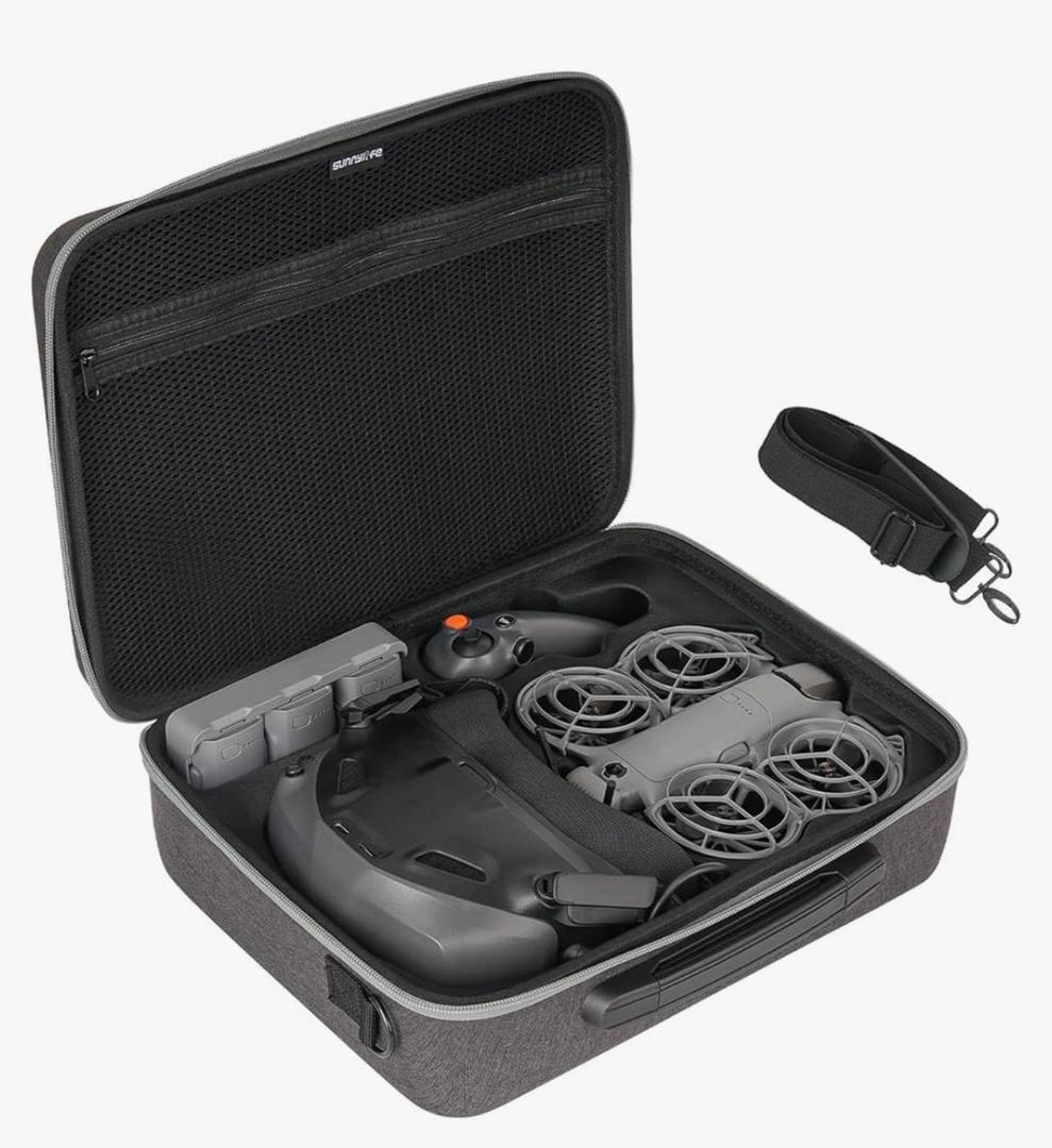 Neo 2 Carrying Case, Portable Storage Shoulder Bag for DJI Neo 2 Drone Accessories, Fits for DJI Goggles N3, RC Motion 3 Controller, 6 batteries, Battery Charger Hub