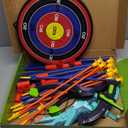 2 Pack Bow and Arrow Set for Kids, Light Up Archery Set with 14 Suction Cup Arrows, Archery Targets Outdoor Games for Kids Ages 4-8 8-12, Birthday Gifts Toys for 5 6 7 8 9 10 11 12 Year Old Boys Girls (Blue & purple)