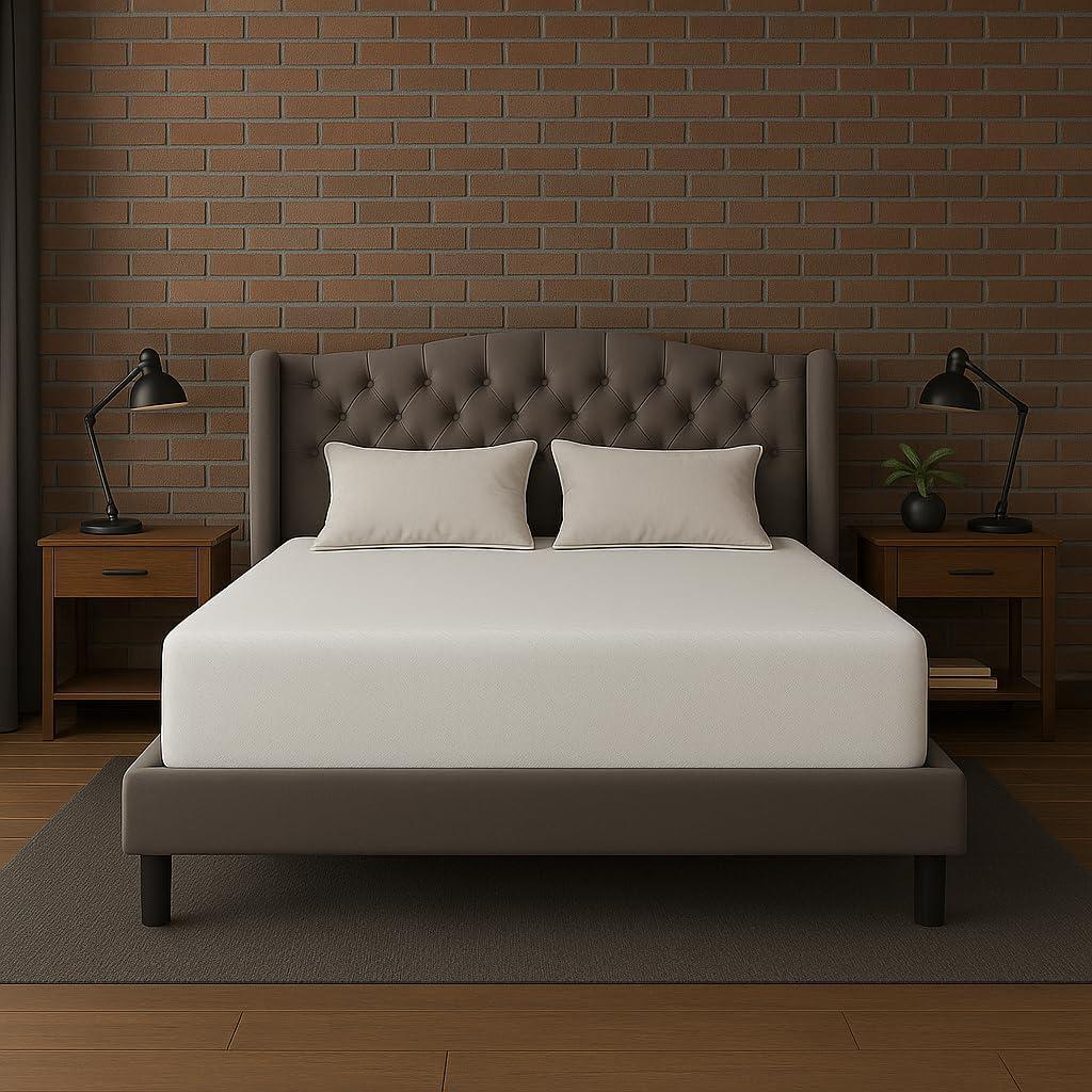 Memory Foam Mattress, Gel-Infused with High-Density Base, Medium Firm, CertiPUR-US, Washable Cover, 10-inches, Cal King