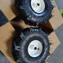 GICOOL 11x4.00-4" Tiller Tire and Wheel, 3/ 4" Axle Size, 3-1/ 8" Centered Hub, Compatible with Craftsman & Troy-Bilt Tiller Replacement