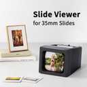 35mm Slide Viewer, 2X Magnification Slide Viewer for Viewing 35mm Slides, Slide Projector for Old Slides (2AAA Batteries Included)
