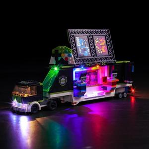 LED Light Kit Compatible with Lego Gaming Tournament Truck 60388, DIY Creative Lighting Set Accessories Compatible with Lego 60388 Building Set (Lights Only, No Models)