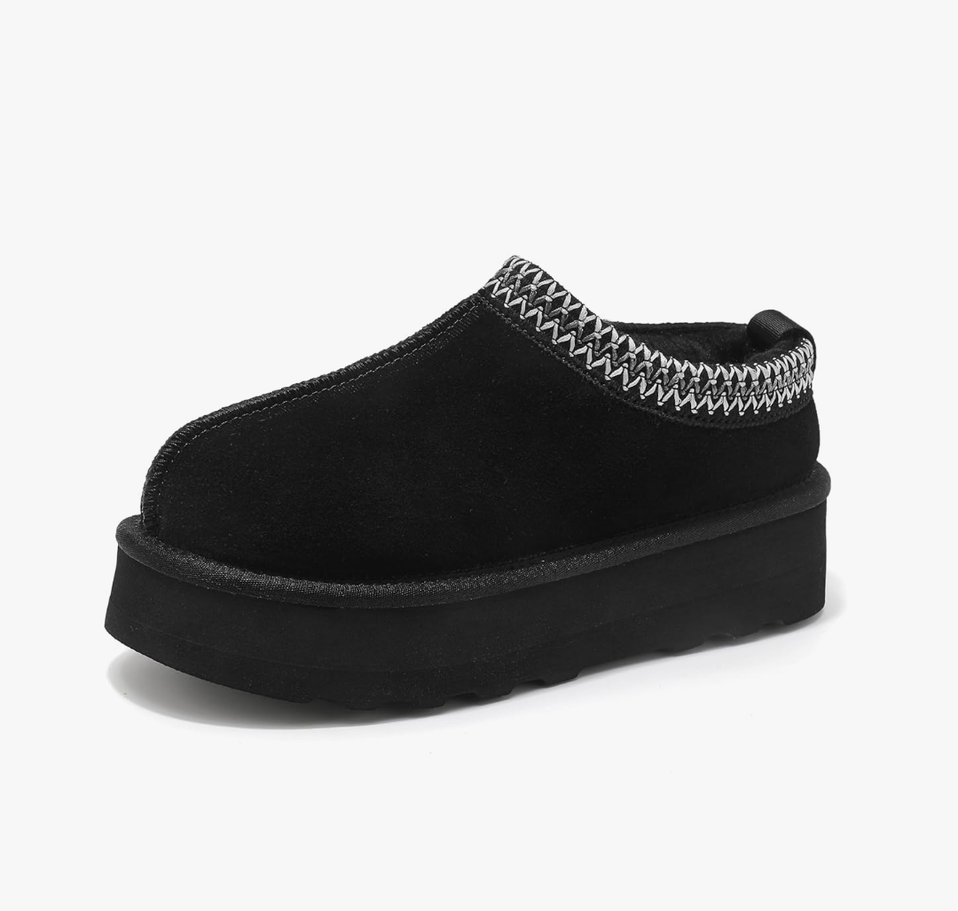 SMajong Women Platform Slippers Mini Snow Boots Thickened Flat Boot Fur Lined Shoes Home Slipper Winter Casual Shoes 37