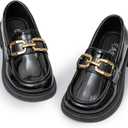 Toddler Boys Girls Dress Shoes Little Kids School Uniform Shoes Formal Casual Oxfords Wedding Church Loafer Flats