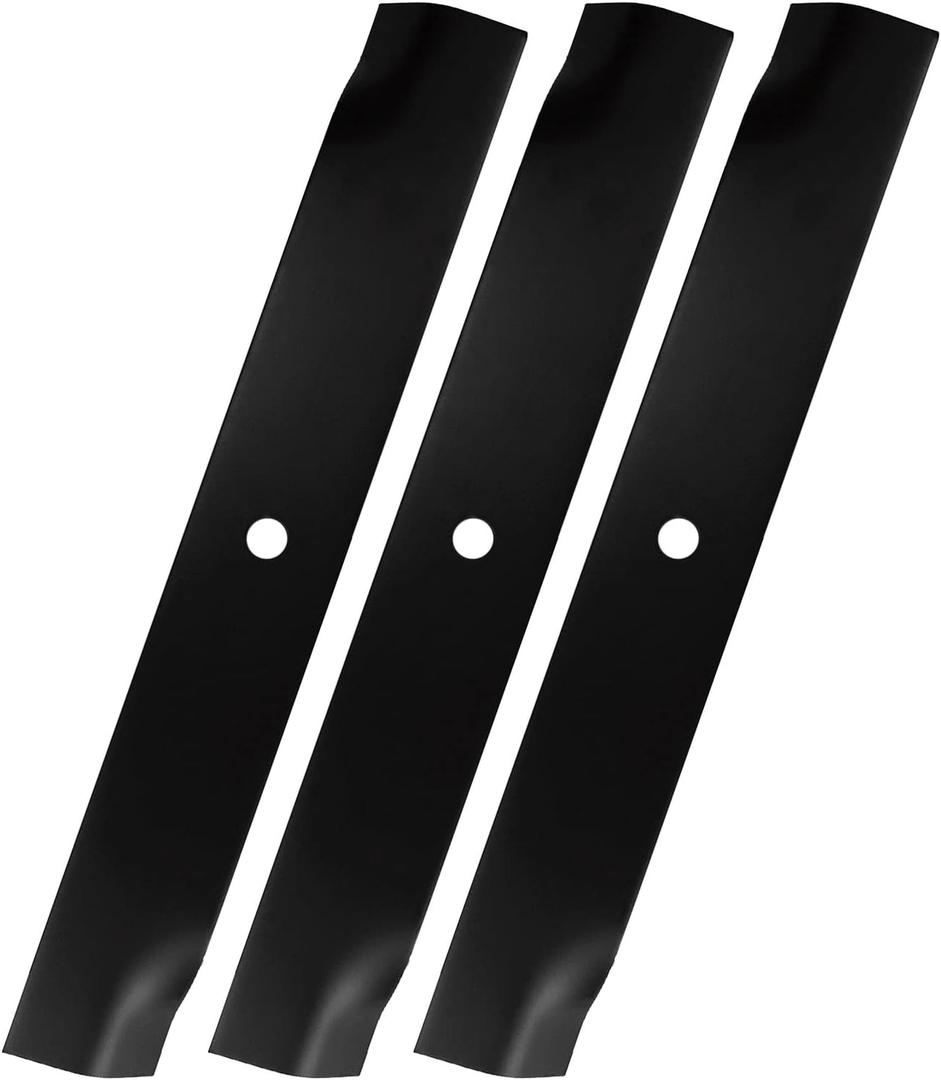 High Lift Mower Blade Compatible with Exmark 1-633482 Scag 482878 481707 481711 539100341 00273100 04916400 Bad Boy 038-0003-00 04917900 Ariens Zoom 52 Lazer Z Turf Ranger Gravely Toro Master 3 Pack