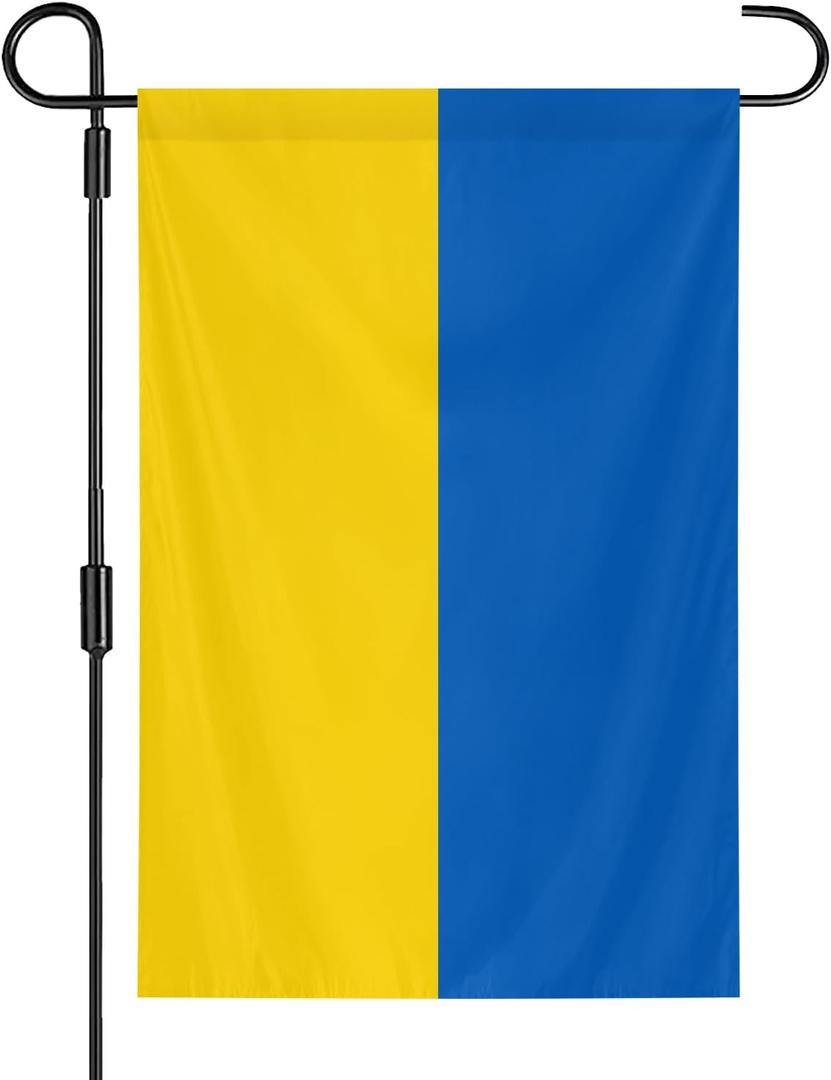 Ukraine Garden Flag 12x18 Inch Double-Sided Vivid Color Ukraine Flag Indoor and Outdoor Decor for Yards, Lawns, Streets, Parade, Celebration Activities