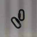 2Pack Black Heavy Duty Quick Links, 4Inch Threaded Quick Chain Link Connectors, 3/8” Locking Carabiners, 2000 LBS Capacity Chain Hooks for for Hammock Camping