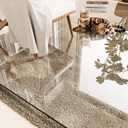 Tempered Glass Chair Mat 48"x36"  Ultra-Clear Office Chair Mat for Hardwood Floors & Low-Pile Carpets  Heavy-Duty 0.2" Scratch-Resistant Surface with Non-Slip Pads  Supports 1,000 lbs