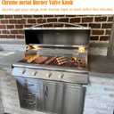 Chrome Knob Dial for Gas Control Valve, Fit for D-Shape Valve Stem Design Gas Control Valve Stove Range Oven Griddle Char Broiler - Replacement for Gas Stove Range Knobs (10 Pack)