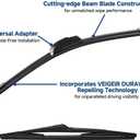 3 x 3 Pack Windshield Wiper Blades Compatible with Kia Telluride 2020 2021 2022 2023 2024 2025 Original Factory Quality Front Rear Wipers Blade Set for My Car - 26" 18" 13"