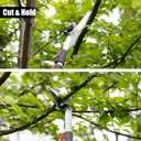 4.6-10 Ft Tree Trimmers Long Handle Pruner with Long Reach Pole Saw, Extendable Tree Pruner Cut and Hold Pruning Trimmer, Telescoping Fruit Picker Pole Tools for Branches Bypass Lopper