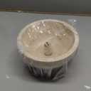 Mid Century Modern Hallway Ceiling Light White Milk Shade Small Marble Natural Stone Ceiling Light Wood Vintage Farmhouse Close to Ceiling Lamp for Bathroom Kitchen Corridor Entryway