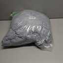 Grey King Faux Fur Blanket,2 Layer Pillows Big Soft Plush Fuzzy Large Warm Fluffy Gray Blanket for Bed