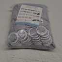 50pcs Grey Stretch Chair Sashes with Buckle for Christmas Wedding Party Banquet Birthday Anniversary Ceremony Reception Celebration Decoration Elastic Spandex Chair Cover Bow Ribbons (Silver)