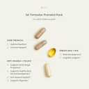 Perelel 1st Trimester Prenatal Pack, Multivitamin with Folate, Vitamin D, Omega 3, Iron & Ginger, Nutritional Support for Early Pregnancy, Soy & Gluten Free, Non GMO, 30 Daily Pill Packs