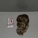 Short Ombre Highlight Honey Blonde Wavy Bob Wig with Curtain Bangs,Short Ombre Highlight Ash Brown Mixed Golden Blonde Curly Wavy Wig Light Brown Bob Shoulder Length 14inch