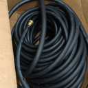 Continental Premium Garden Black Heavy Duty Cold Water Garden Hose, 5/8in Inside Diameter x 100ft Length, Male x Female Garden Hose Thread