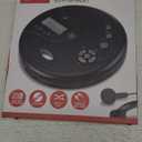 GPX PC332B Portable CD Player with Anti-Skip Protection, FM Radio and Stereo Earbuds - Black