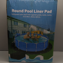 TIXANF 24FT Pool Liner Pad, Seamless Above Ground Pool Liner, Pre-Cut Heavy Duty Round Pool Liner Pad, 11oz/ yd² Durable Geotextile Material, Puncture Protection, Extend Liner Life(Black)