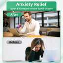 2 x 2 Pack Little Ouchies Pain Fidget, Pain Stim Fidget Toys for Adults, 3D Printed with Spiky Fidget Keychain Sensory Toy for Stress Relief & Focus, Novelty Gifts for Friends (Black & Pink)