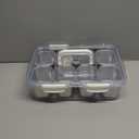 Snackle Box Container, 304 Stainless Steel Snack Containers, Portable Snacklebox for Veggie, Candy, Divided Serving Tray with Lid and Handle, 8 Compartment Fruit Platter for Party, Picnic, Travel