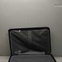 LEVEL8 Large Suitcase with Wheels, Checked Luggage, Lightweight Luminous Textured Tsa Approved Medium Hardside Large Luggages, 24 Inch, Black