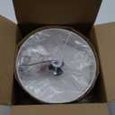 Bargeni Semi Flush Mount Ceiling Light,13 inch Drum Ceiling Light Fixture,Gold Light Fixtures Ceiling Mount with White Fabric Shade, 3-Light Modern Ceiling Light for Bedroom,Living Room and Kitchen