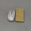 Unipows Wireless Mouse - 2.4G Slim Portable Computer Mouse with Nano Receiver, Less Noise Mobile Optical Mice for Notebook, PC, Laptop, Computer, Mac (White Gold)