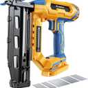 Ecarke Finish Nailer 16 Gauge Compatible with Dewalt 20V Battery, 3/4 to 2-1/2 Inch Cordless Straight Brad Nailer, Tool-Free Adjustment, Dual Firing Modes Nail Gun for Finish Work, Tool Only, 5.7 lbs