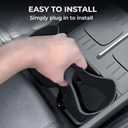 Cup Holder Insert for Hyundai Santa Fe 2026 2025 2024, Interior Accessories Center Console Slicone Cup Holder Cover Liner for Hyundai Santa Fe 2024-2026, Black