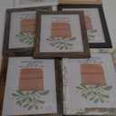 PETAFLOP 8x10 Picture Frame Set of 7 in Multi Color, Distressed Rustic Wooden Frame with HD PS for Wall and Tabletop Display