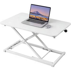 Raathionty Standing Desk Converter Adjustable Height,Keyboard Riser for Stand Up Desk Riser,Computer Keyboard Stand for Desktop,Ergonomic Sit Stand Computer Workstations White Size 23.6 Inch