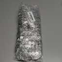 Bling Rhinestone Diamond Flower Shape Mesh Ribbon Wrap, Storystore Silver Acrylic Bling Diamond Wrap Ribbon for Wedding, Cake, Vase Decorations, Party Supplies (1 Roll, 30Ft, 6 Rows) (Silver Flower Shape)