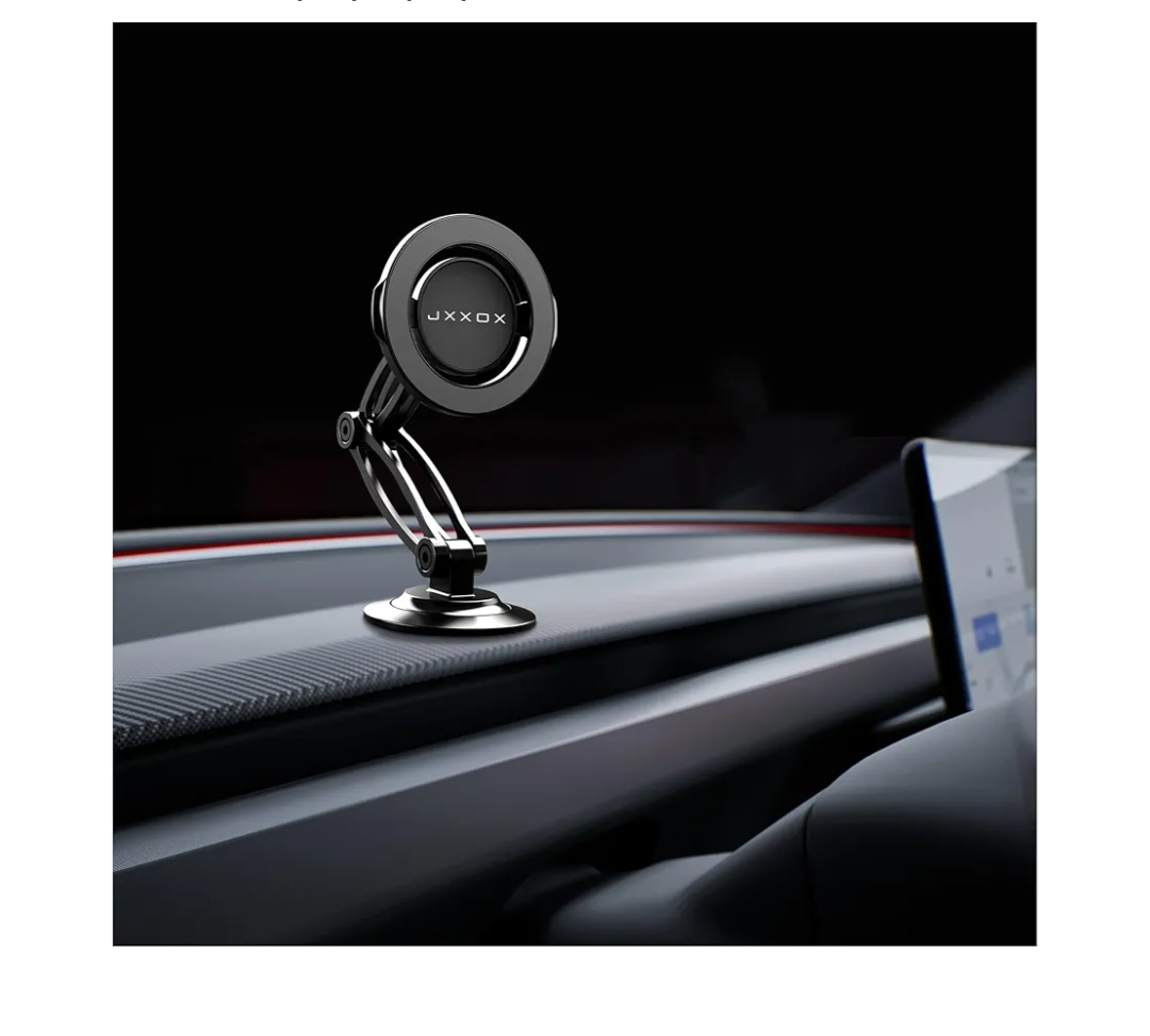 for Mag-Safe Car Phone Mount, 1080° Adjustable 3-Axis Arm Magnetic Dashboard & Windshield Holder, Strong Adhesive Base, Stable Hands-Free Car Mount for iPhone 16/15/14/13/12 Series