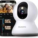 blurams Indoor Camera 2K, Cameras for Home Security 5G&2.4GHz, 360° Pet Camera w/Motion Tracking, Phone App, 2-Way Audio, IR Night Vision, Siren, Works with Alexa & Google Assistant